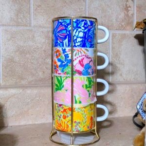 Lilly Pulitzer X Target Stacking Espresso Mugs